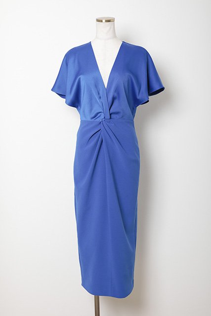 【TED　BAKER】　ブルーウエストドレープ（1）｜レンタルドレス